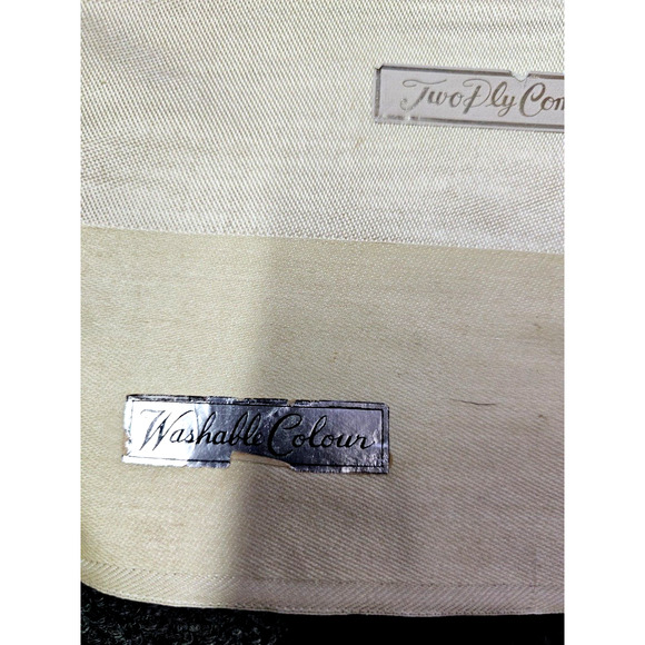 Vintage Tablecloth Combed Yarns 2 Ply Warranted Damask 52x68 Style 6000 Yellow - Picture 2 of 6